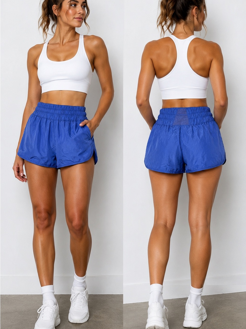 Free People Movement Women’s Blue Lightweight Running Shorts Size Large